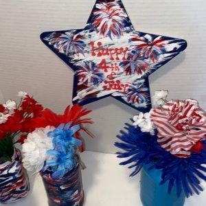 Independence Day Sign for wall or door hand painted